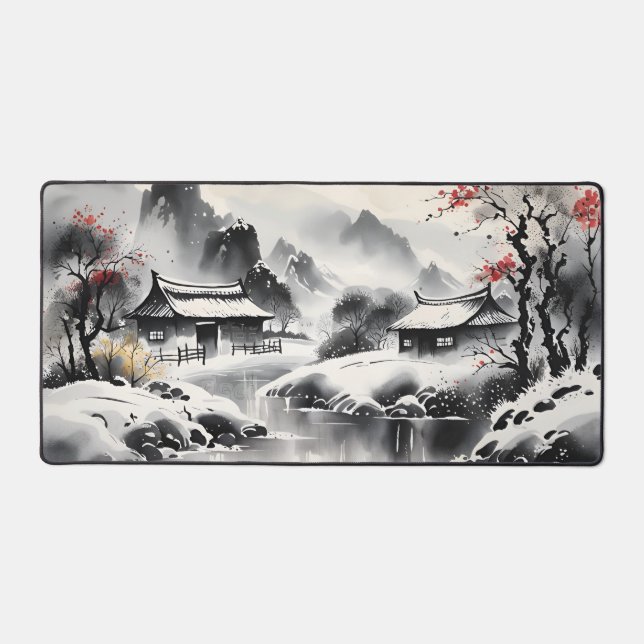Winter landscape desk mat (Front)