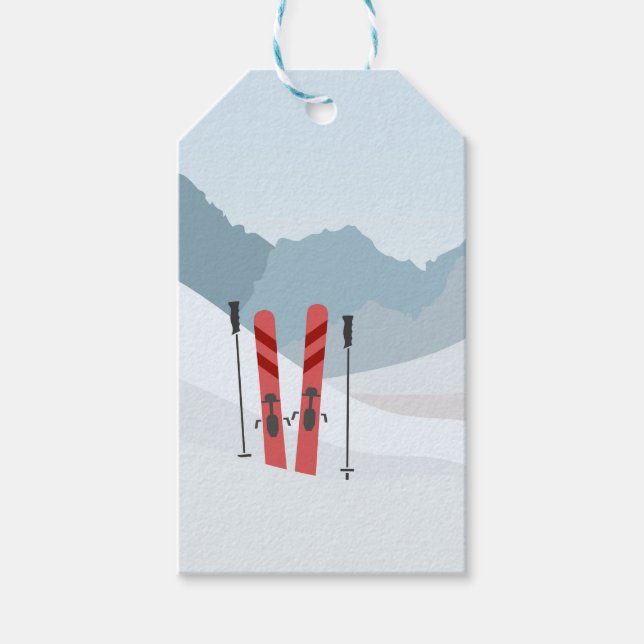 Winter landscape gift tags (Front)