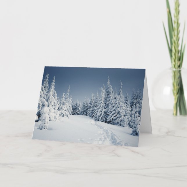 Winter Landscape Holiday Card (Front)