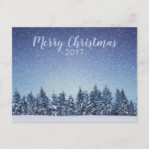 Winter Landscape Holiday Christmas Postcard