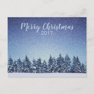 Winter Landscape Holiday Christmas Postcard