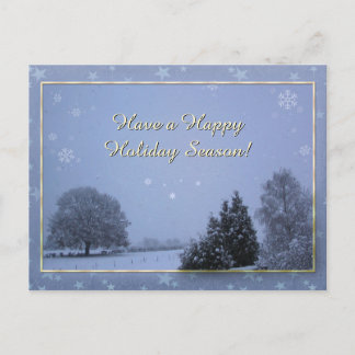 Winter Landscape Holiday Postcard