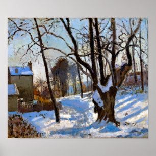 Winter Landscape in Loiveciennes Camille Pissarro Poster
