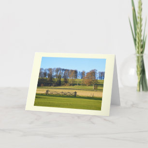 Winter landscape in Somerset Holiday Card