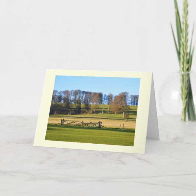 Winter landscape in Somerset Holiday Card (Front)