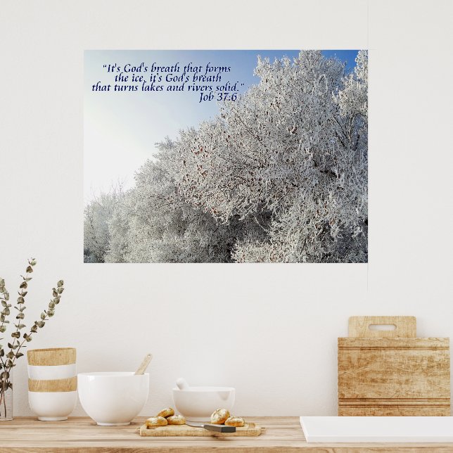 Winter Landscape Inspirational Poster (Kitchen)