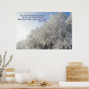 Winter Landscape Inspirational Poster