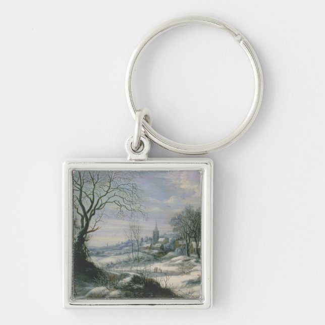 Winter landscape key ring (Front)