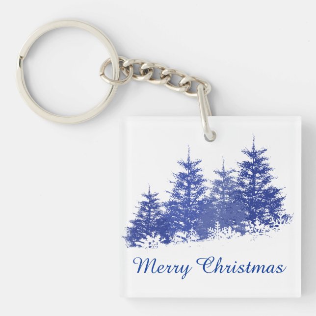 Winter landscape key ring (Front)