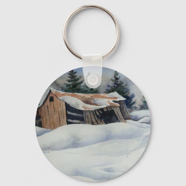 Winter Landscape Keychain (Front)