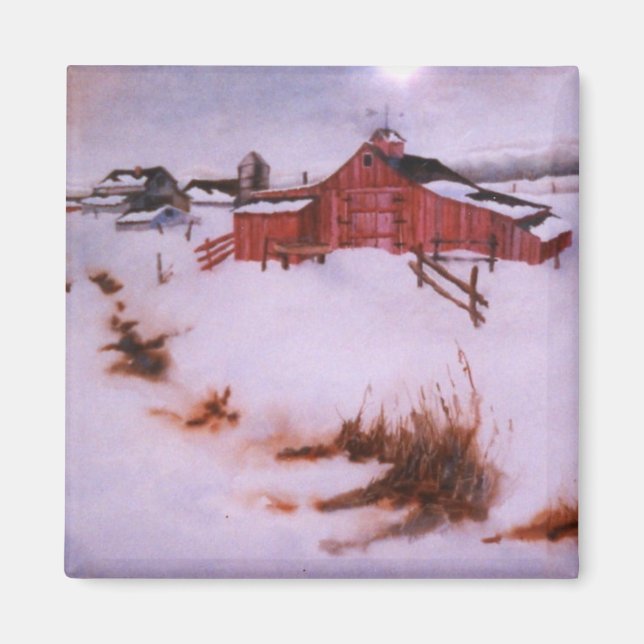 Winter Landscape Magnet (Front)