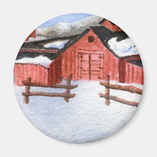 Winter Landscape Magnet (Front)