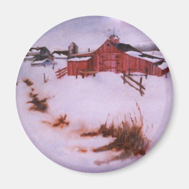 Winter Landscape Magnet (Front)