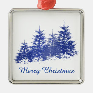 Winter landscape metal tree decoration