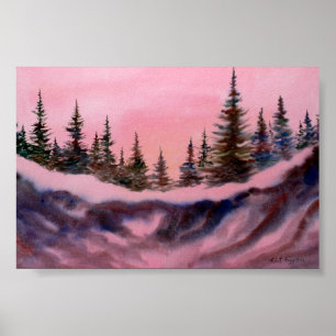 Winter Landscape Mini-Poster Poster