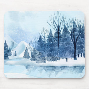 Winter Landscape Mouse Mat