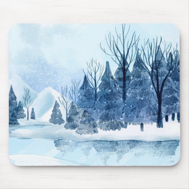 Winter Landscape Mouse Mat (Front)