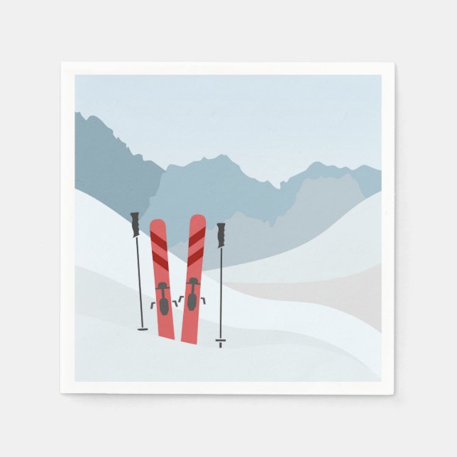 Winter landscape napkin (Front)