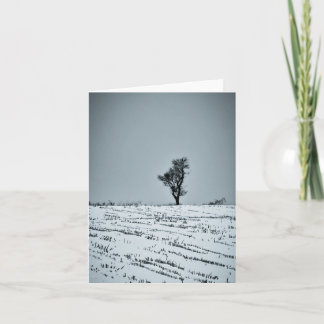 Winter landscape note card