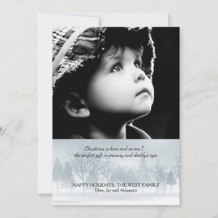 Winter Landscape Photo Holiday Card