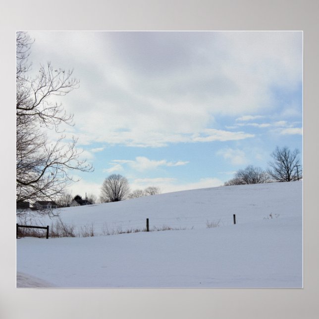 Winter Landscape Photo Poster (Front)