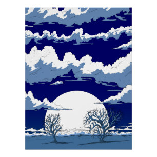 Winter Landscape Poster
