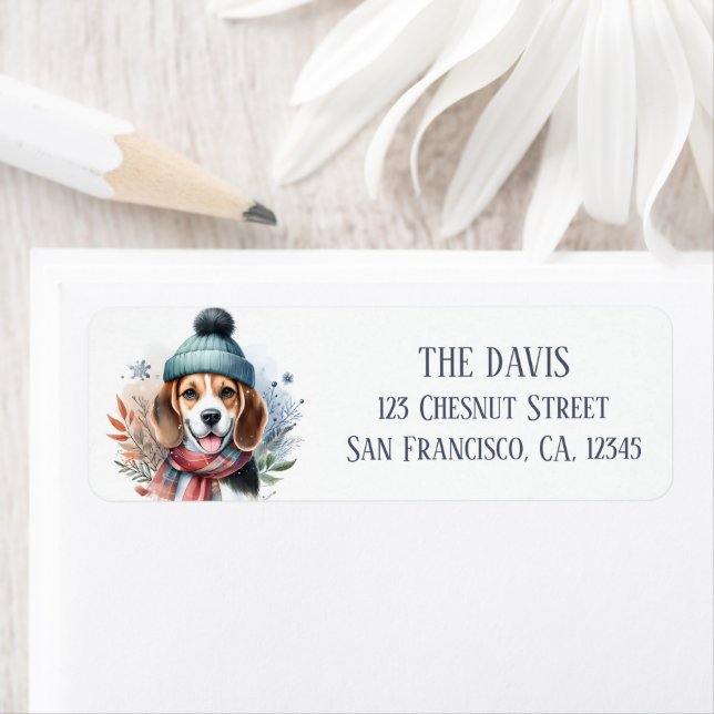 Winter Landscape Scarf Beagle -  (Insitu)