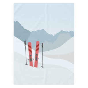 Winter landscape tablecloth