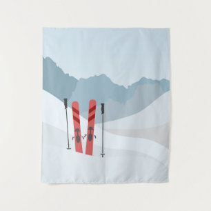 Winter landscape tapestry