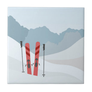 Winter landscape tile