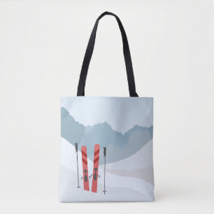 Winter landscape tote bag