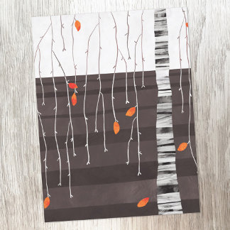 Winter Landscape Tree Art Postcard