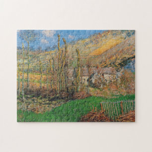 Winter Landscape Valley of Falaise Monet Fine Art Jigsaw Puzzle