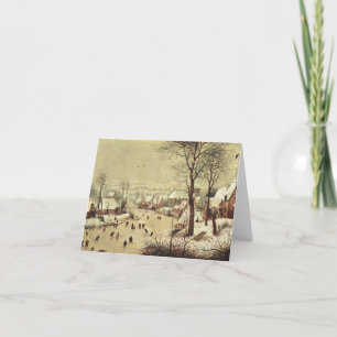 Winter Landscape with a Bird Trap - 1565 Card