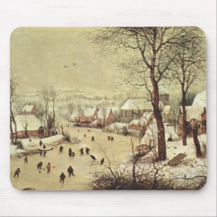 Winter Landscape with a Bird Trap - 1565 Mouse Mat