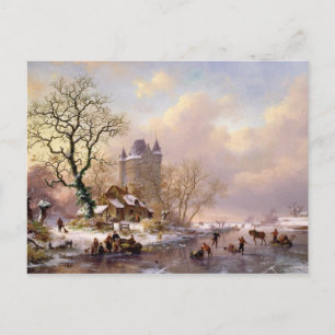 Winter Landscape with a Castle Postcard