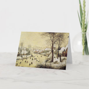 Winter Landscape with Skaters Card