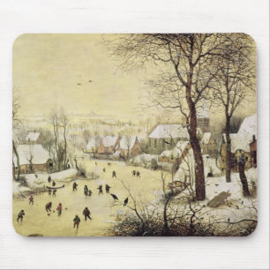 Winter Landscape with Skaters Mouse Mat