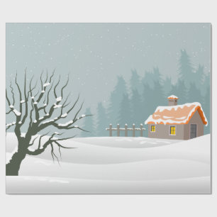Winter Landscape Wrapping Paper