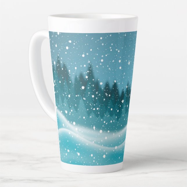 Winter Latte Mug (Left Angle)