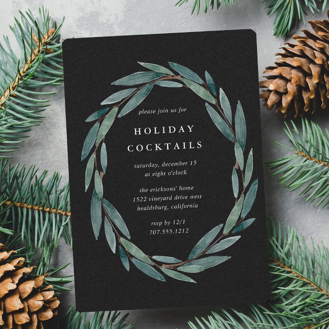 Winter Laurel | Holiday Party Invitation (Creator Uploaded)