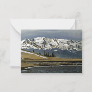 Winter Leadville Colorado Mountain Landscape Card