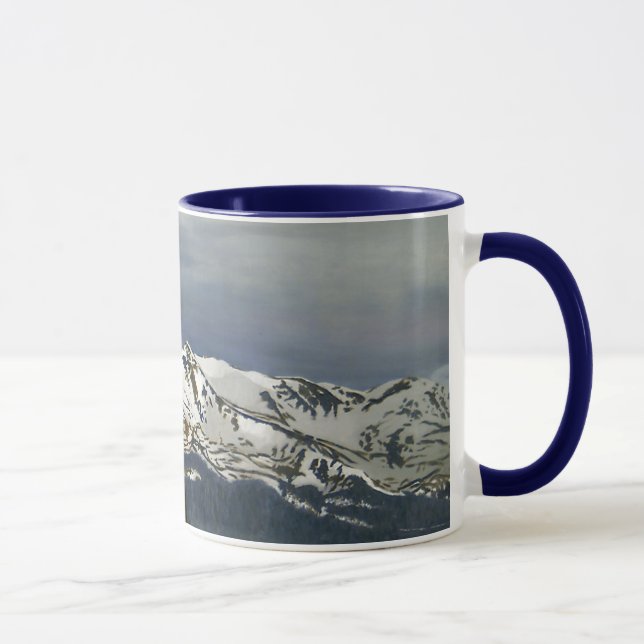 Winter Leadville Colorado Mountain Landscape Mug (Right)
