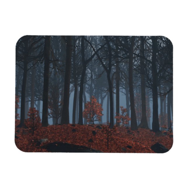 Winter Leaves Magnet (Horizontal)