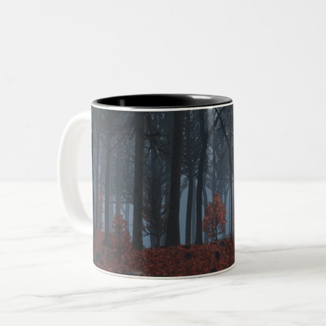 Winter Leaves Mug (Front Left)