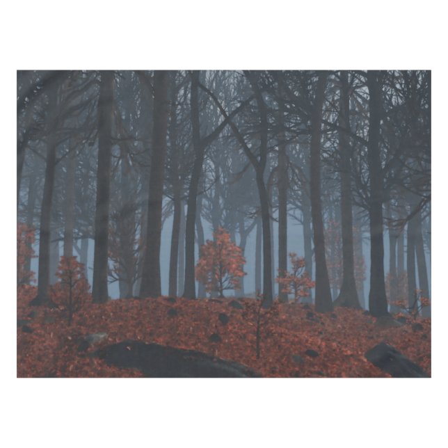 Winter Leaves Tablecloth (Front (Horizontal))