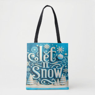 Winter Let it Snow Tote Bag