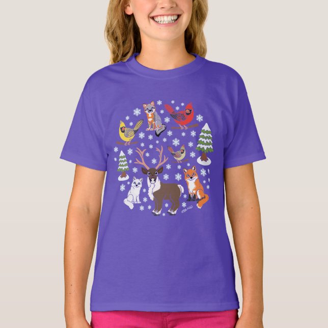 Winter Life coloured T-Shirt (Front)