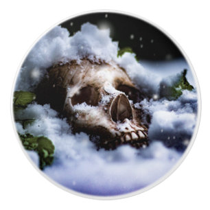 Winter Life IV Ceramic Knob