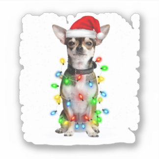 Winter Light Chihuahua Xmas Colour Light